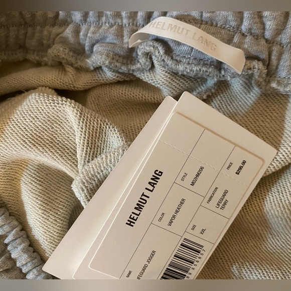 NWT HELMUT LANG Men’s Lifeguard Terry Jogger Sweatpants - XXL - Picture 5 of 6